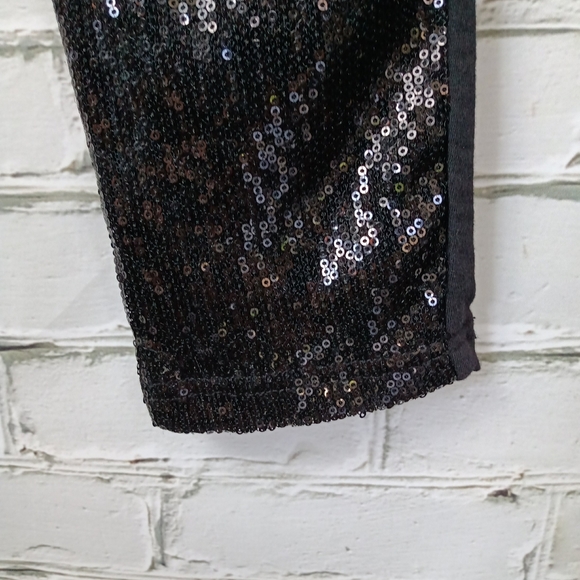 TORRID Sequin Black Tapered Leggings Size 2 - Picture 7 of 9